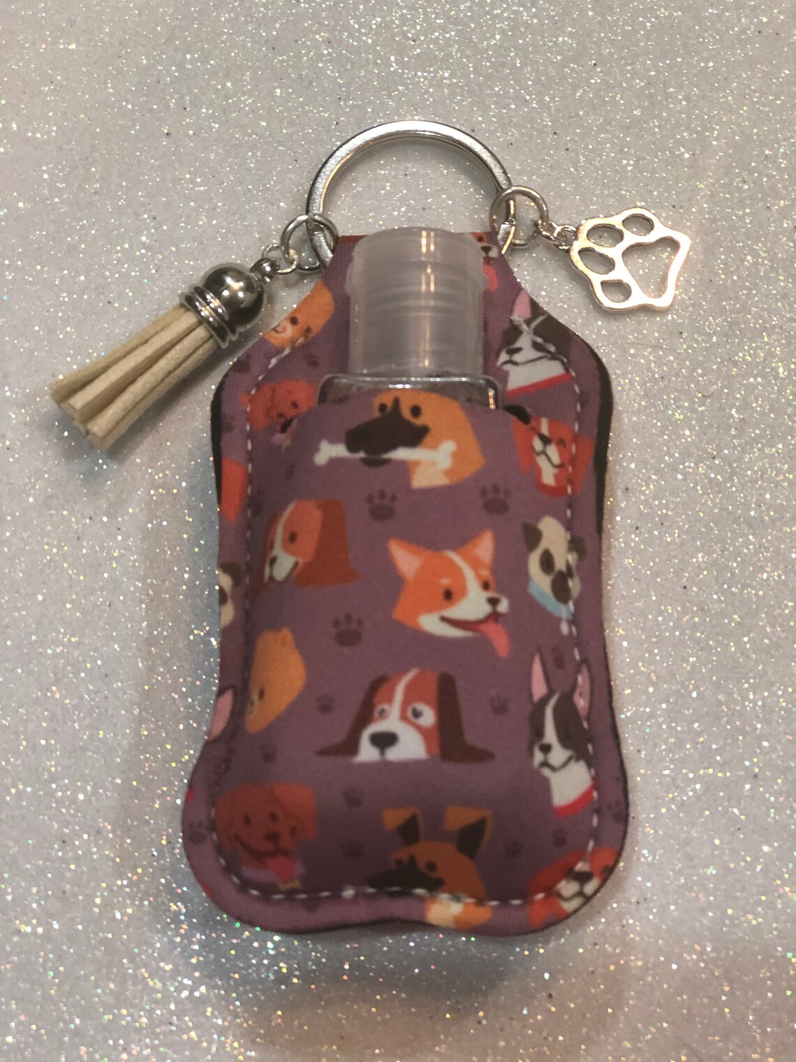 Dog Hand Sanitizer Keychain Dog Hand Sanitizer Holder Dog Etsy