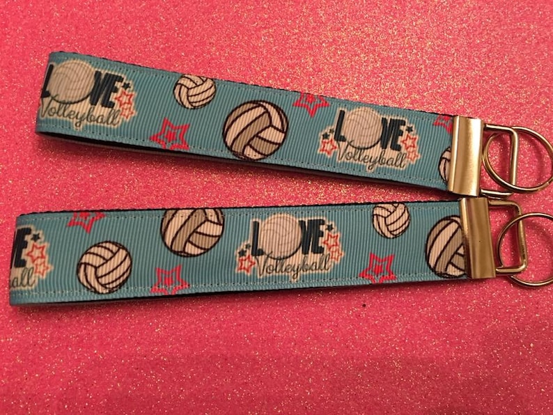 Volleyball Keychain Volleyball Player 6 Styles Free Etsy