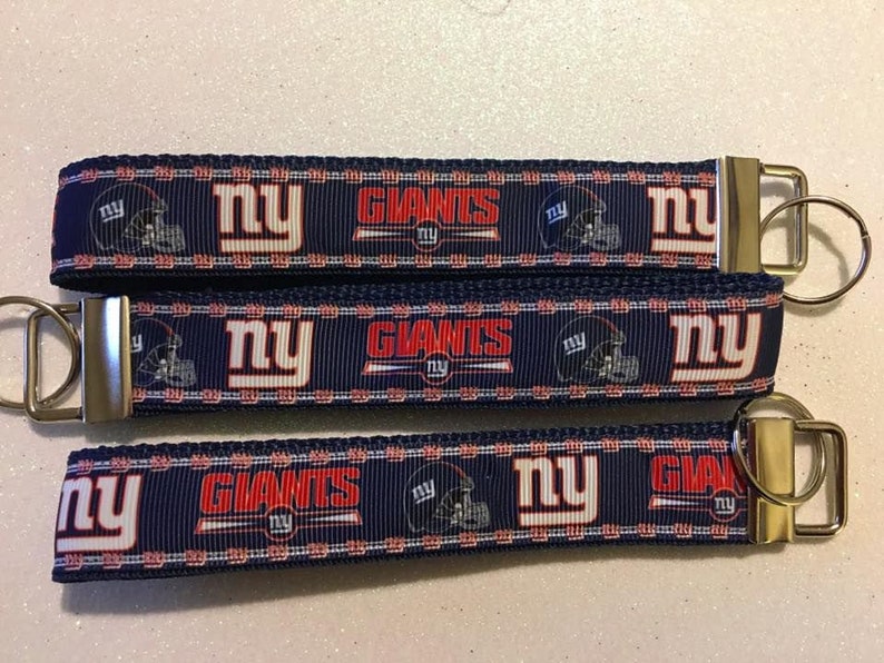New York Giants Keychain 4 Styles Free Charms New York Etsy
