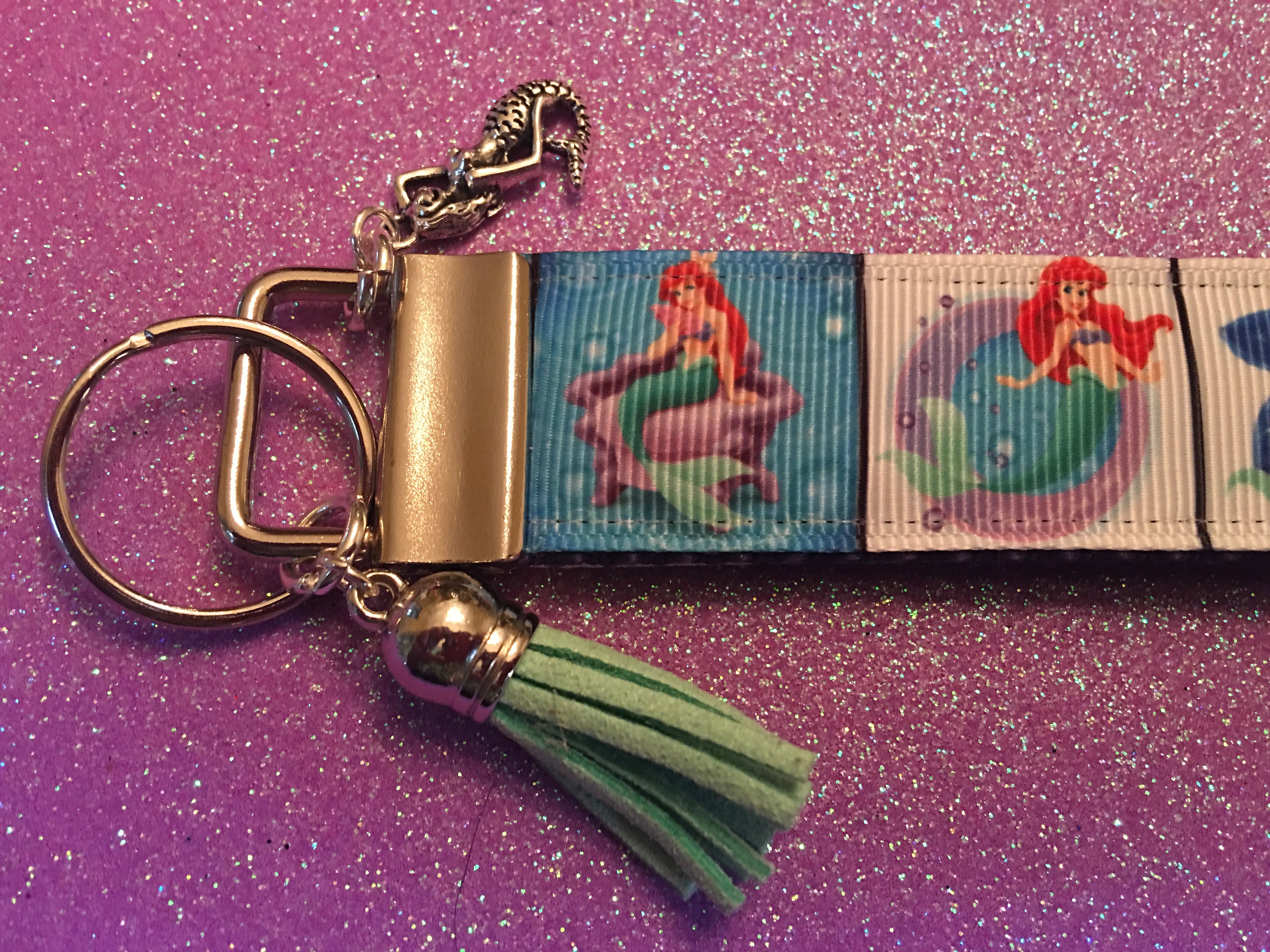 Little Mermaid Keychain Ariel KeychainFree Charms Little Etsy