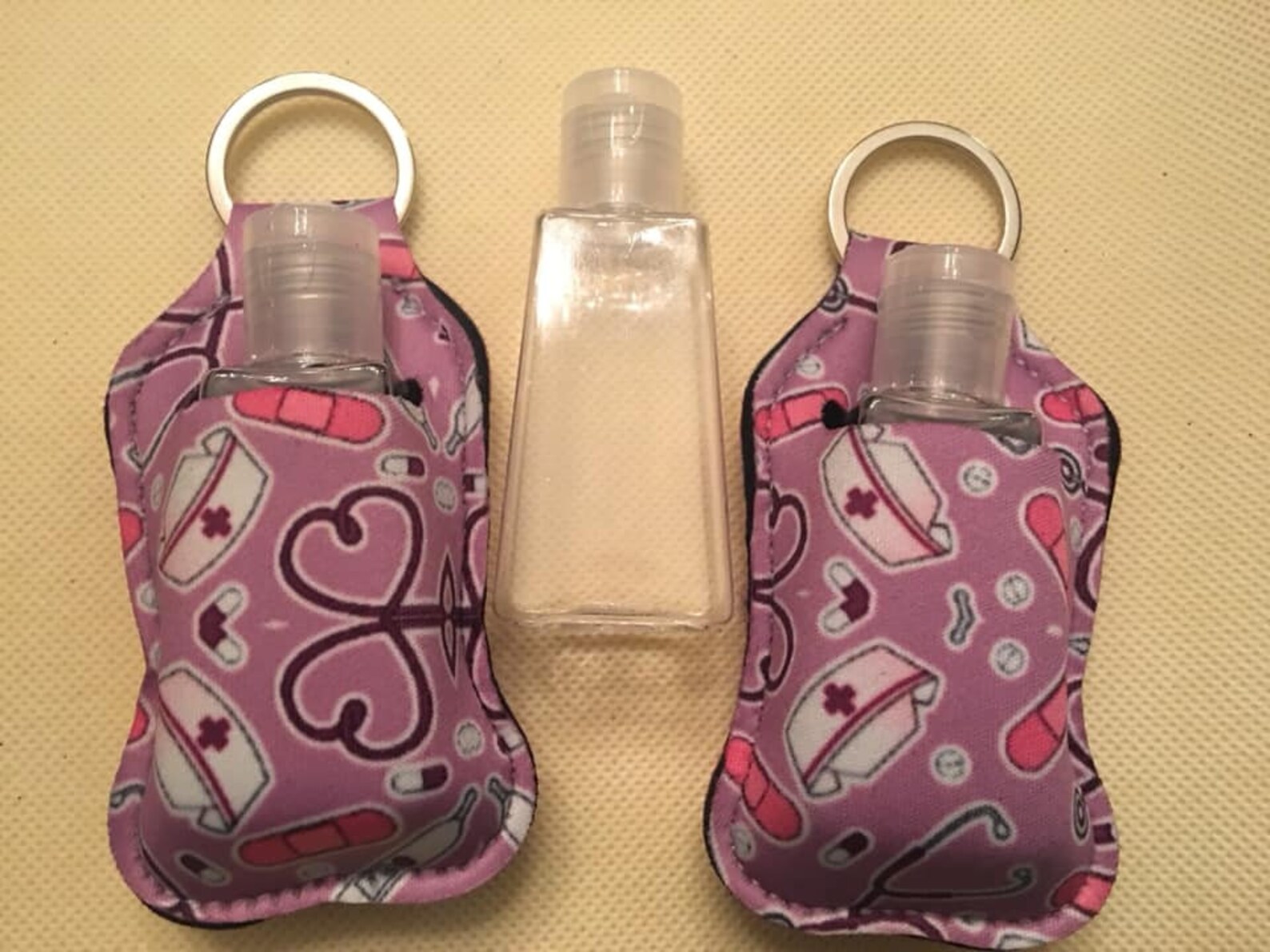 Nurse Hand Sanitizer Keychain Nursing Hand Sanitizer Holder Etsy