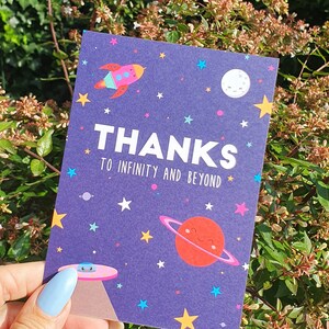 Postkarte Dank an die Unendlichkeit