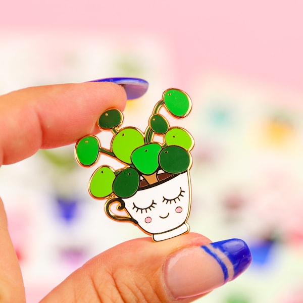 Pannenkoekplant pin. Leuk cadeautje voor ieder plant liefhebber, tuinder of crazy plant lady