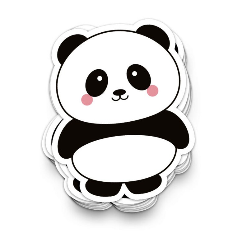 Panda Vinyl Car Decal Sticker. Lovely Panda Gift or Present. Etsy