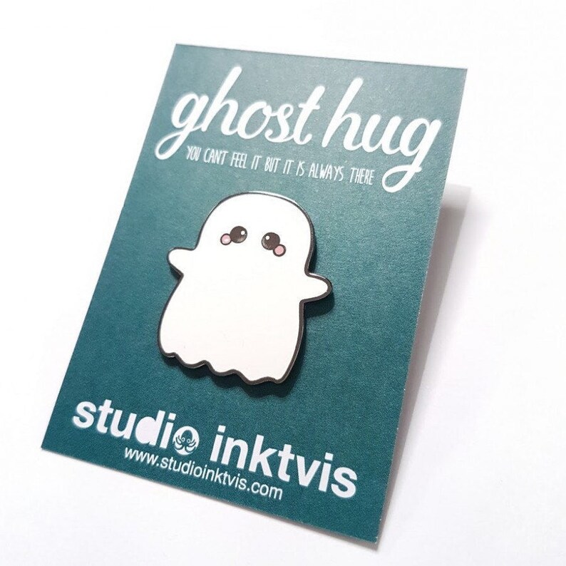 Ghost Pastel Goth Pin. This Spooky Enamel Lapel Pin is a Cute Etsy