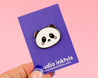 Cute Panda enamel lapel pin brooch Hard Enamel Cute Animal Pin Chibi Panda Pins Great for panda lovers