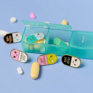 Pharmacy pin happy pill enamel pin is a great med student gift. Also nice appreciation gift for a nurse a pharmacist and doctor. image 9