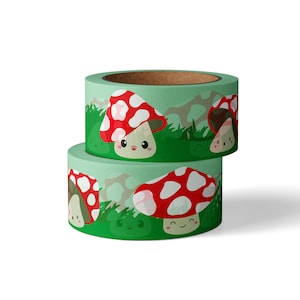 Le ruban de masquage washi en champignon rouge ou en pointillés est un ruban kawaii si mignon. Idéal pour la décoration et l'emballage de cadeaux.
