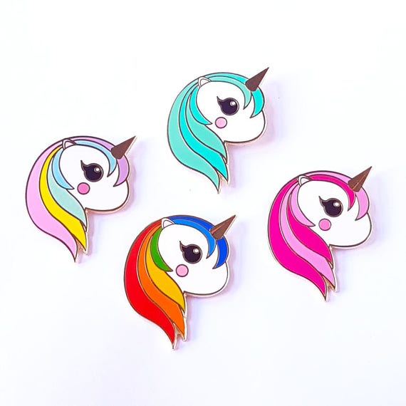Rainbow Unicorn Pin For Every Cute Kawaii Unicorn Enamel Pin Badge Lover