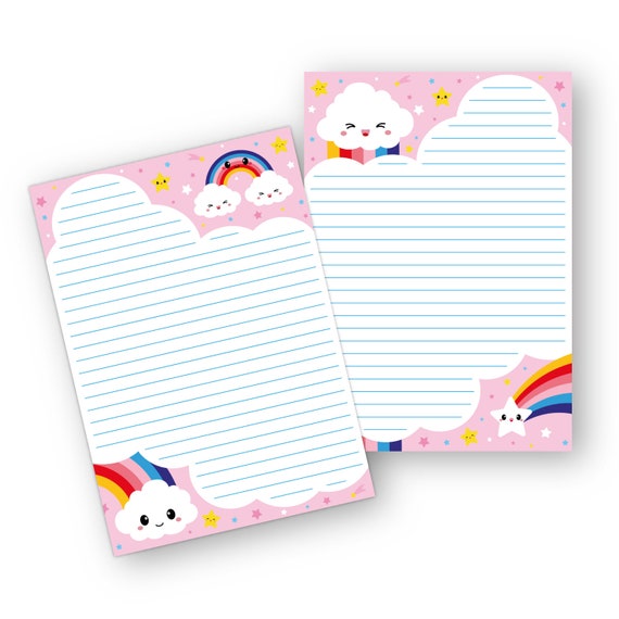 Kawaii Cute Panda Printable Pen Pal Stationery