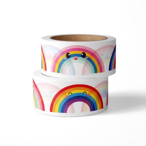 Rainbow Washi Masking Tape ist ein Scrapbook Papier Tape für lustiges Regenbogen Bullet Journaling, Regenbogen Basteln, Regenbogen Geschenkverpackungen und vieles mehr