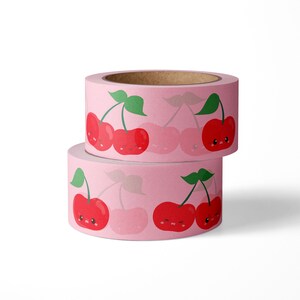 Cherry washi Masking tape of Cerises masking tape is leuke Adhesive Craft Tape, Planner Stickers, Journal Accessoires of Scrapbooking Supplies
