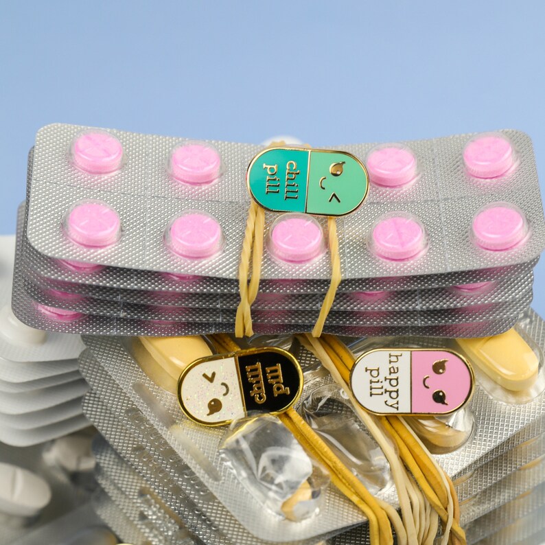 Pharmacy pin happy pill enamel pin is a great med student gift. Also nice appreciation gift for a nurse a pharmacist and doctor. image 8