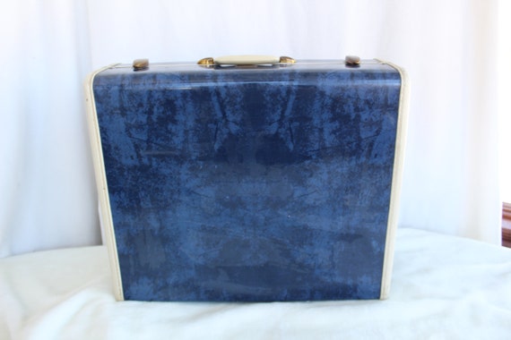 blue marble suitcase