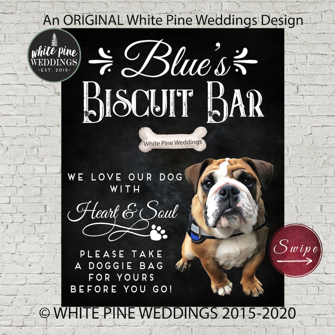 Dog Treats Sign Printable Dog Favors Sign Dog Biscuit Bar Etsy