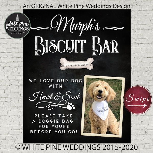 Dog Treat Sign, Dog Favors sign, Dog Biscuit Bar Sign, Wedding Pet Favors Sign, Cat Favors, Black Chalkboard, Pet Wedding Treat Sign, Snacks