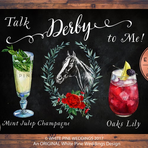 Mint Julep Kentucky Derby Bar Sign Mint Julep Bar Sign Etsy