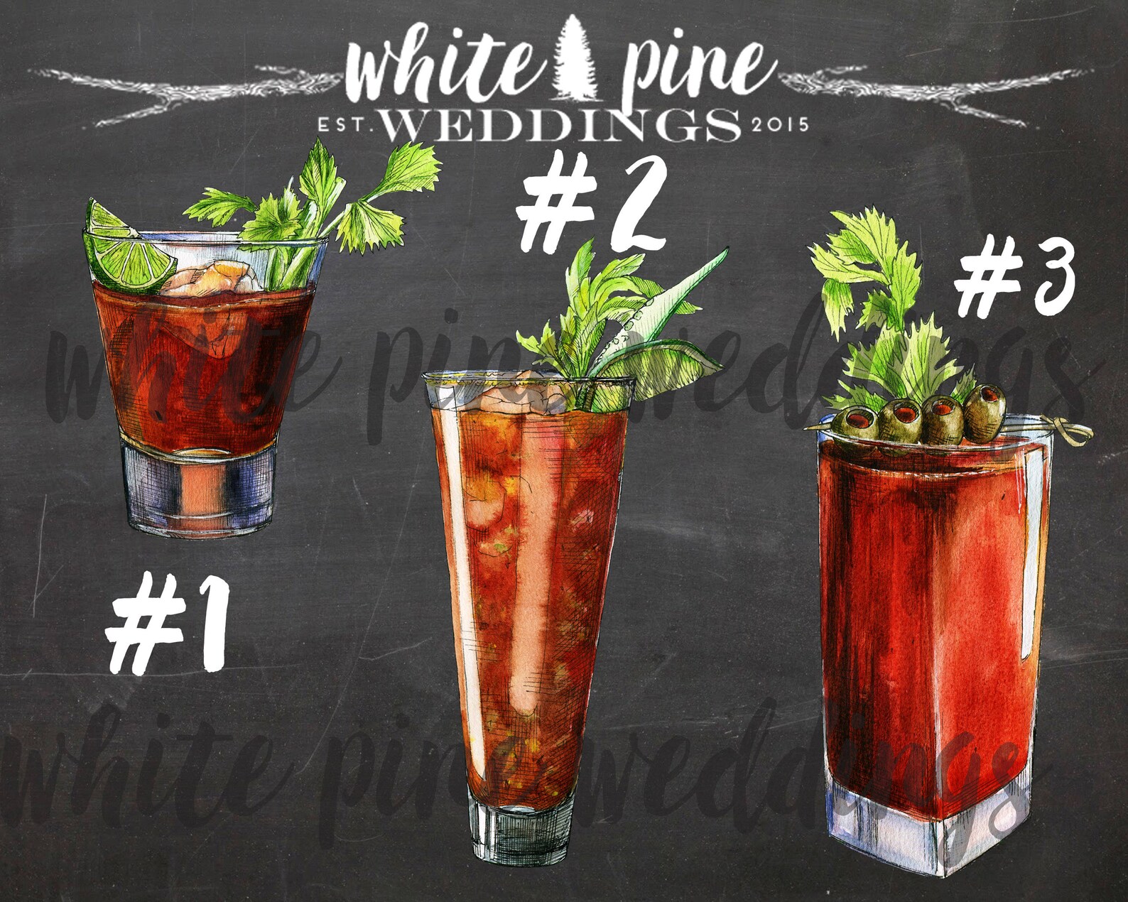 Bloody Mary and Mimosa Bar Sign Printable Mimosa Brunch Etsy