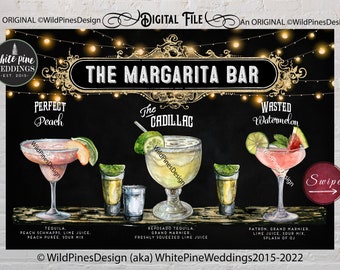 Margarita Bar Sign Printable, Margarita Fiesta Sign, Margarita Wedding Sign, Margarita Bridal Shower, Cinco De Mayo, Derby Margaritas