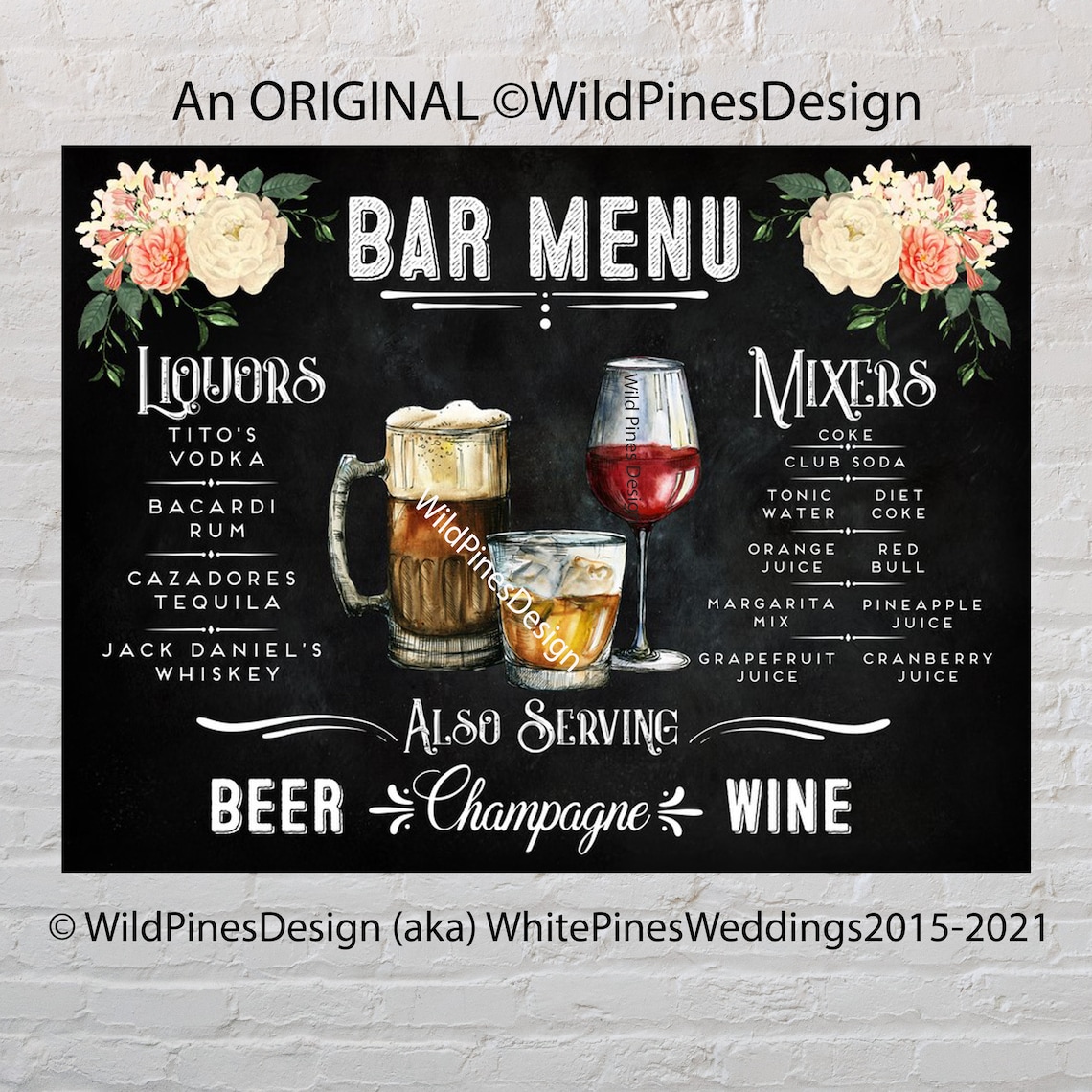 Wedding Bar Menu Printable Custom Bar Sign Liquor Menu Etsy wedding-bar-menu-printable-custom-bar-sign-liquor-menu-etsy