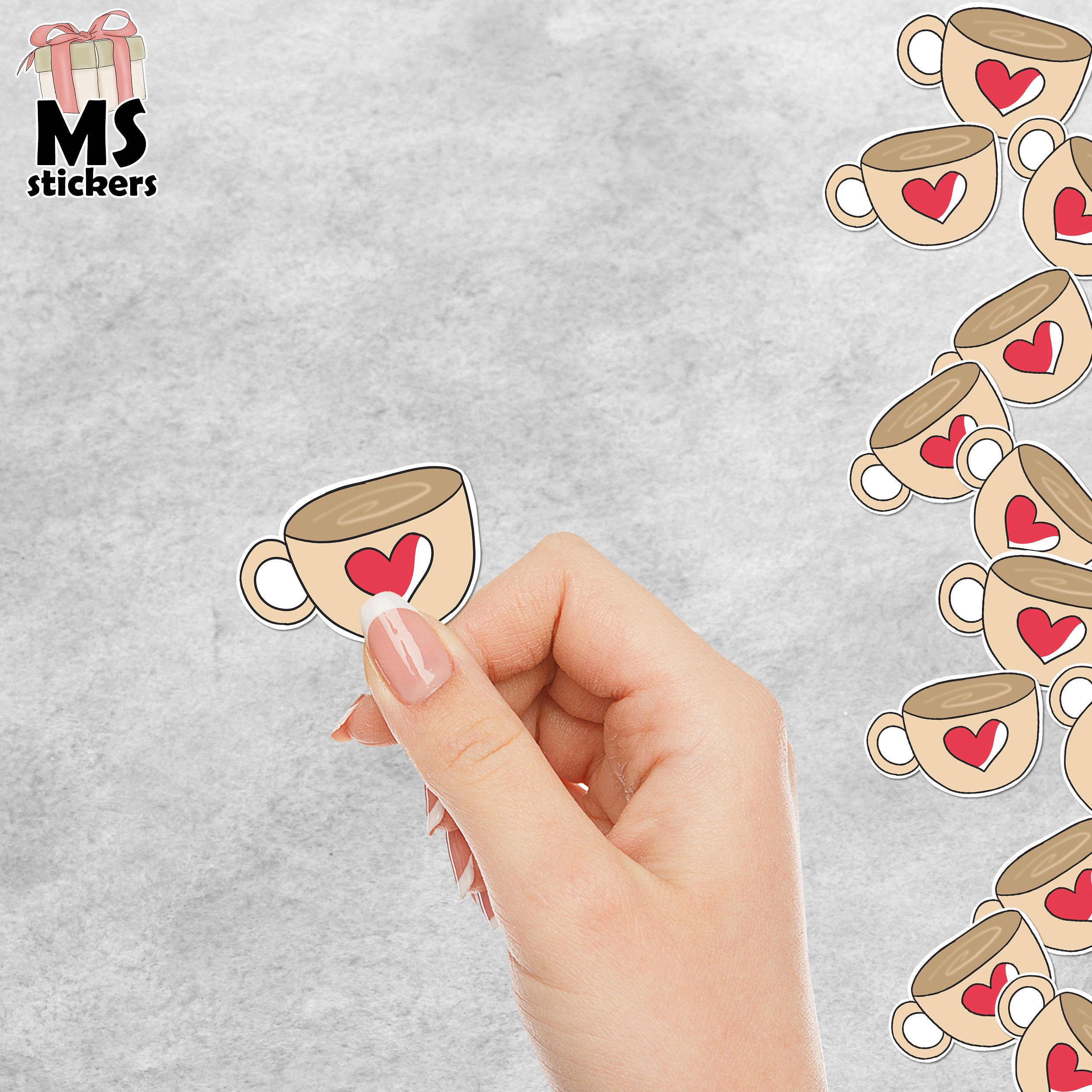 Stickers 50 unit Die cuts Stickers Hand Drawn clipart png Print Cut ...