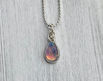Natural Opal Doublet Amethyst Stick Freshwater Cultured Pearl 925 Sterling Silver Pendant 1 5/8 Natural Opal Doublet Amethyst Stick Freshwater Cultured Pearl 925 Sterling Silver Pendant 1 5/8