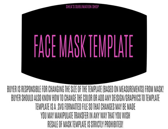 Download Blank Mask Svg Template Etsy