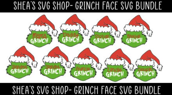 Download Merry Grinchmas Grinch Svg Files Grinch Face Digital Files Etsy