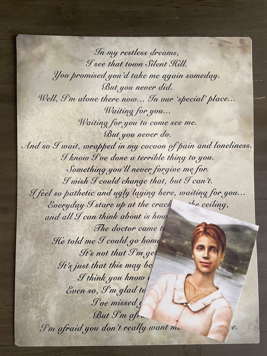 Marys Letter Silent Hill 2 Etsy