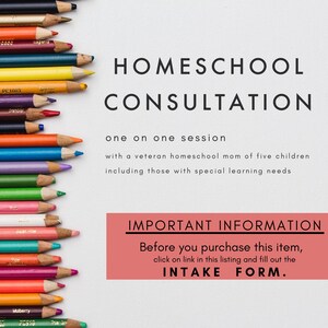 Homeschool Consulting Session