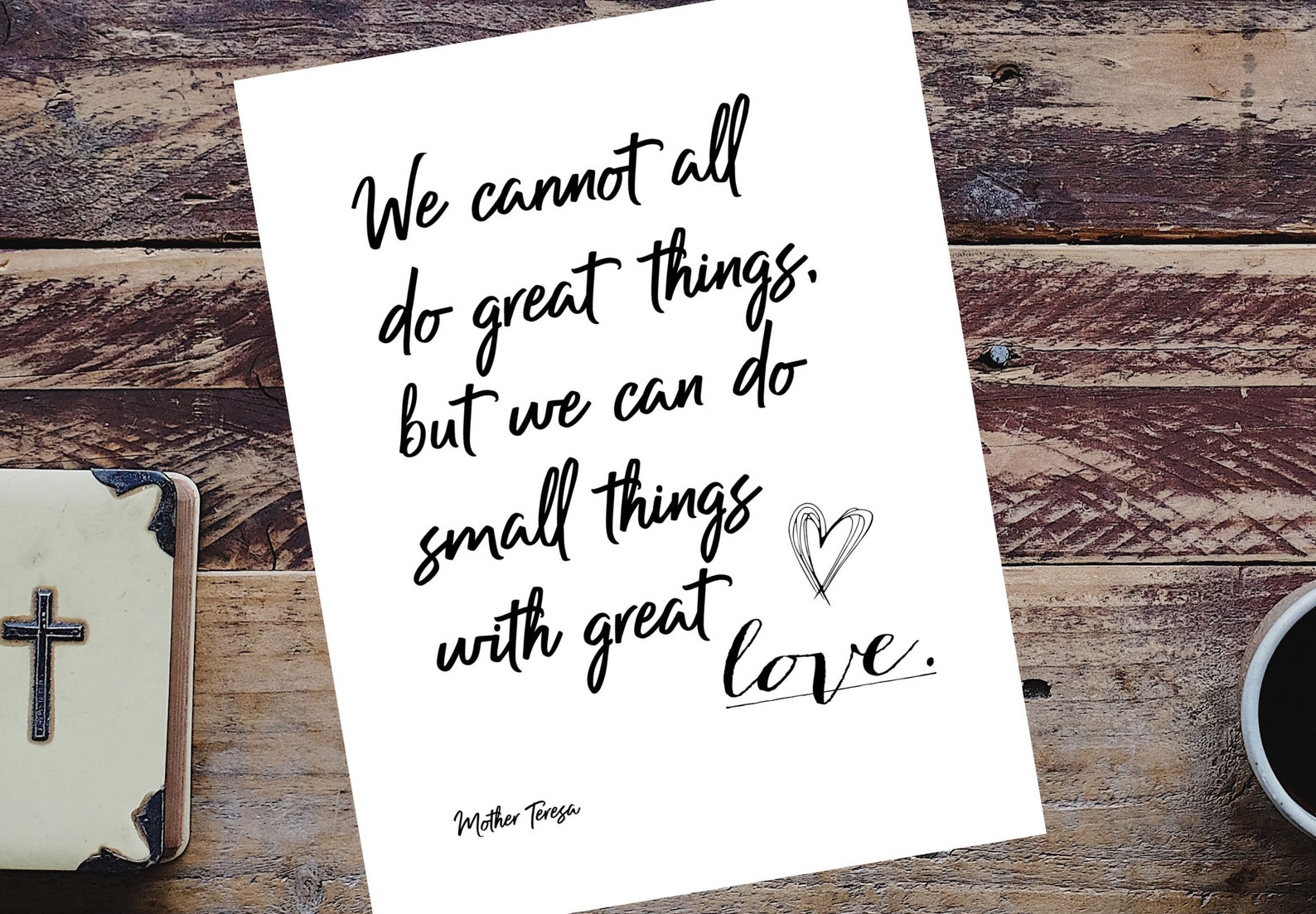 Mother Teresa Quote Pack || INSTANT DOWNLOAD, Printable, Inspirational ...