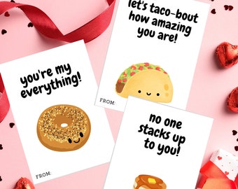 24 Printable Pun Valentines, Punny Valentines, Cute Valentine Cards, Printable Variety Valentine's Day Cards