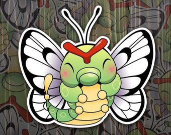 Caterpie as Butterfree - Fan Art