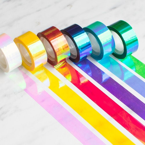 6 x Holo iridescent Tape