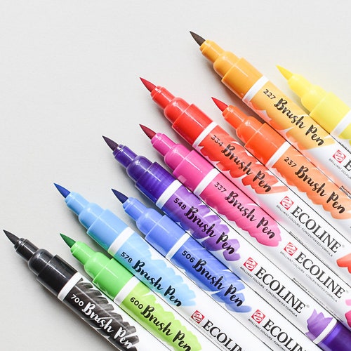 Ecoline Brush Pens, Ecoline, Handlettering Pens, Ecoline Pens, Watercolor Pens,Brush Pens,Watercolor Brush Pens,Travel Watercolor,Watercolor