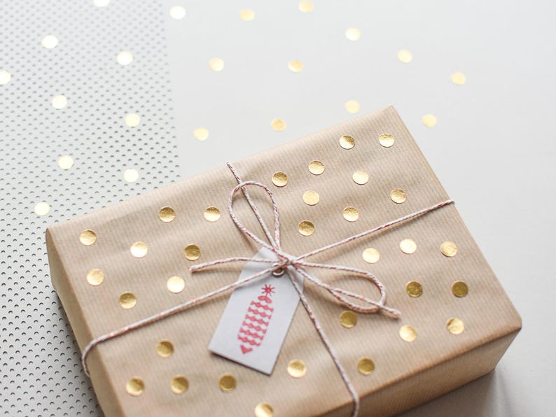 Gold circle stickers gold round stickers Gold dots gold Etsy
