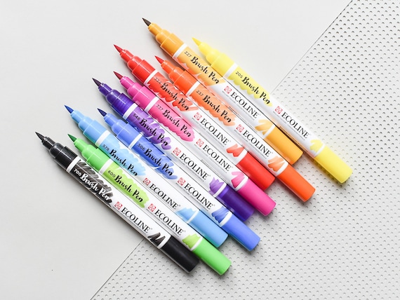 ecoline brush markers