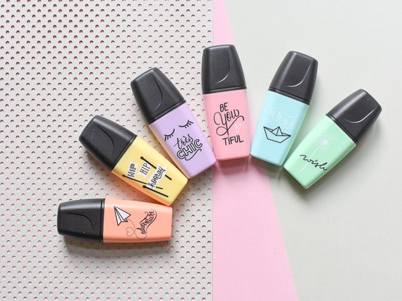 mini pastel highlighters