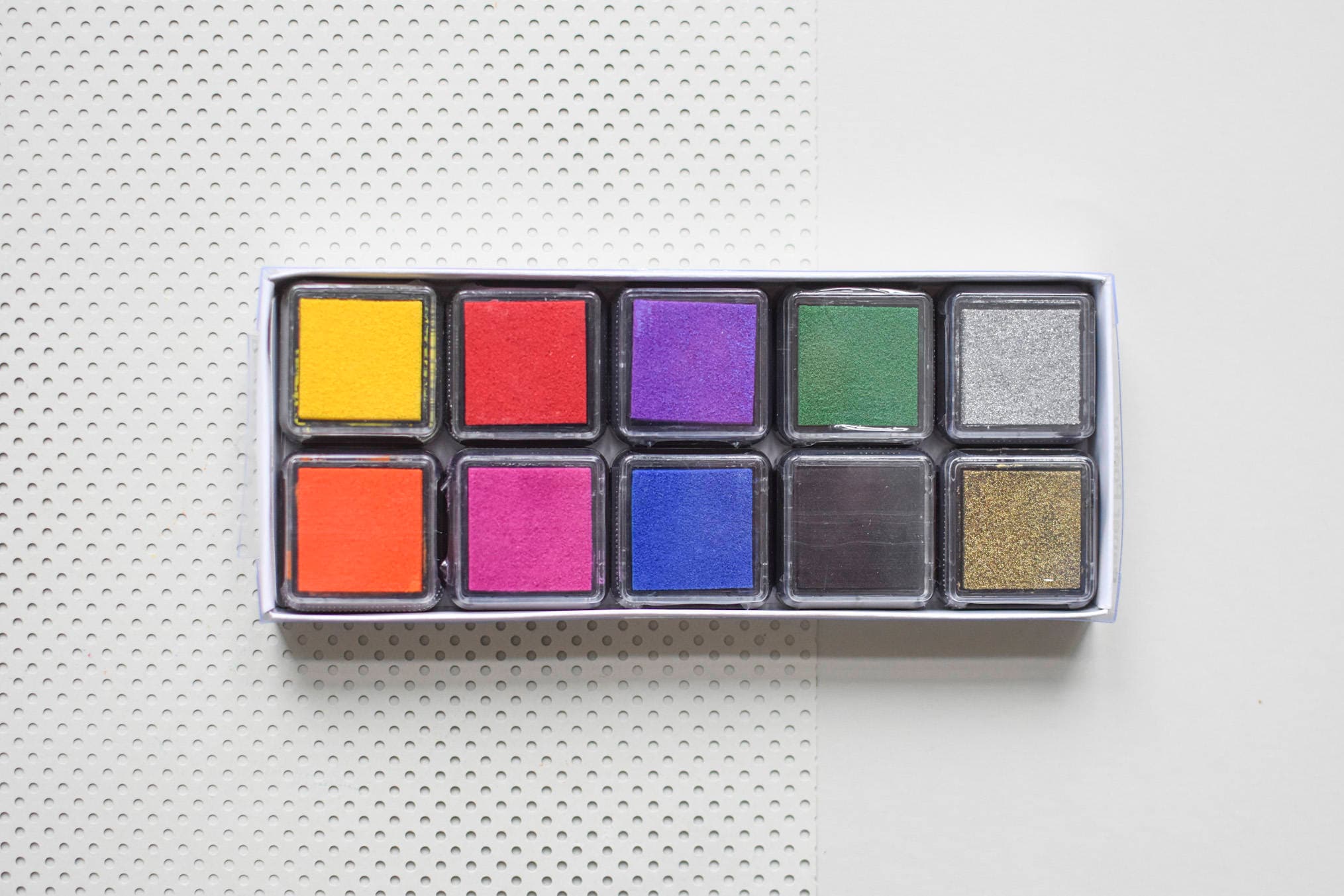 10 Mini ink pads multi color stamp pad set rainbow ink pad Etsy