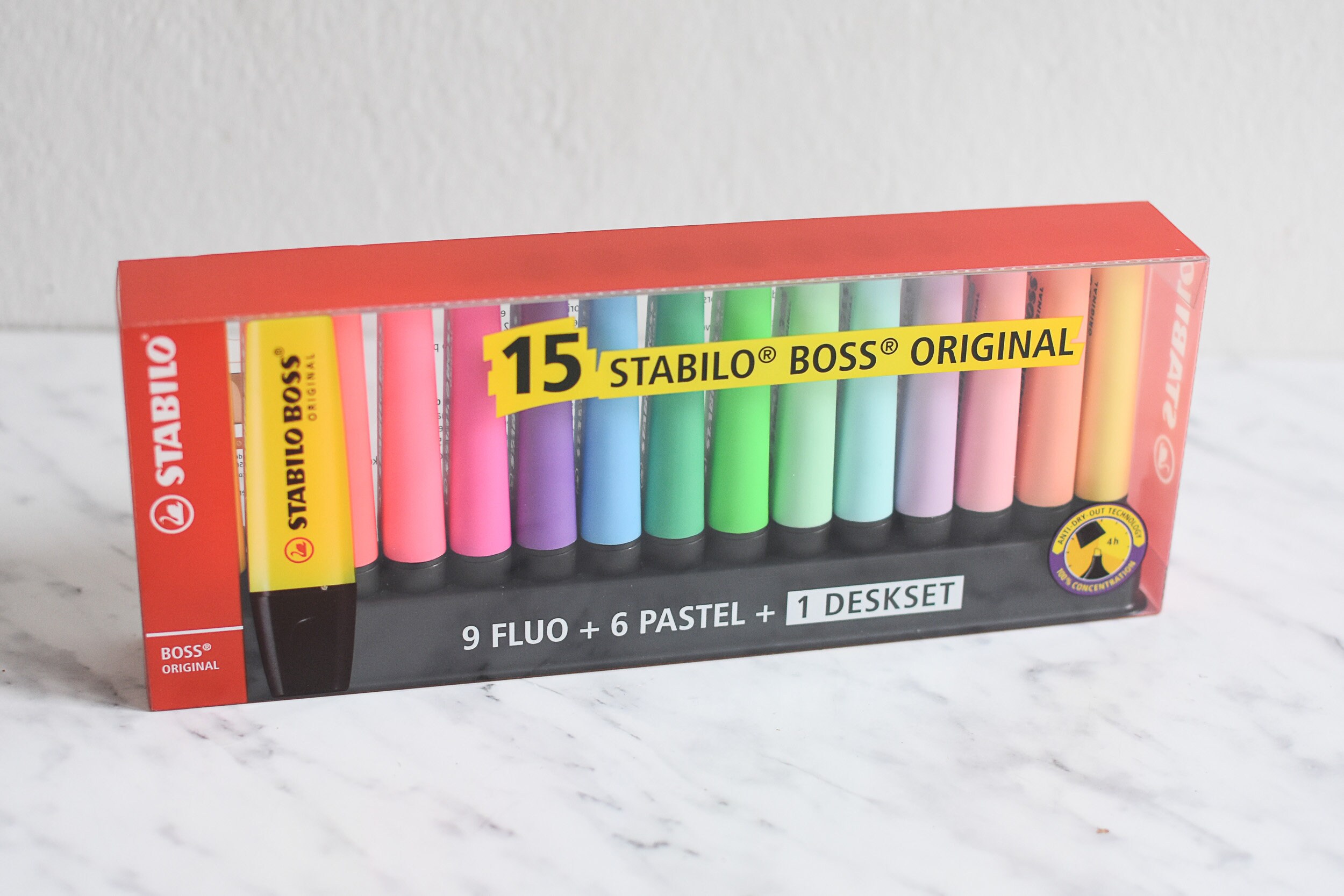 STABILO BOSS ORIGINAL 15 Piece Pastel Highlighter Desk Set Etsy