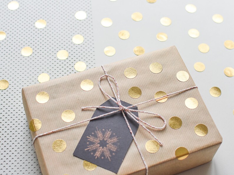 Gold circle stickers gold round stickers Gold dots gold Etsy