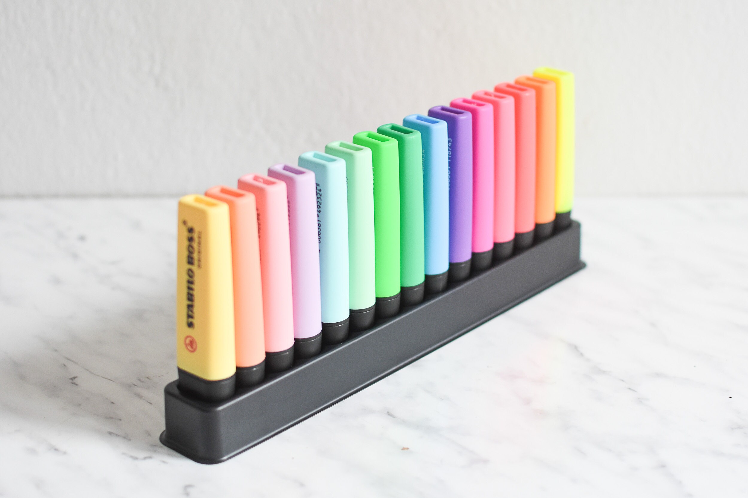 STABILO BOSS ORIGINAL 15 Piece Pastel Highlighter Desk Set Etsy
