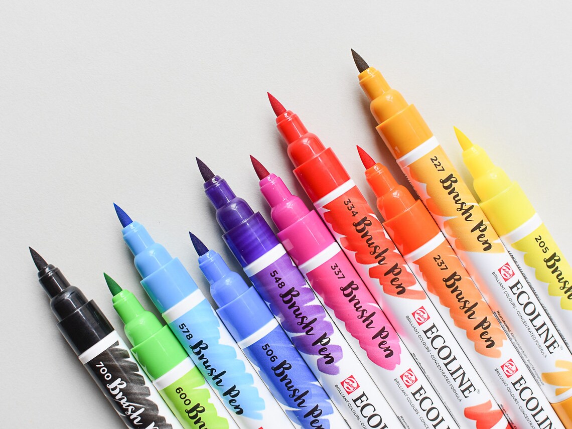 Handlettering Pen Ecoline Brush Pens Kalligrafie Pen Etsy handlettering-pen-ecoline-brush-pens-kalligrafie-pen-etsy