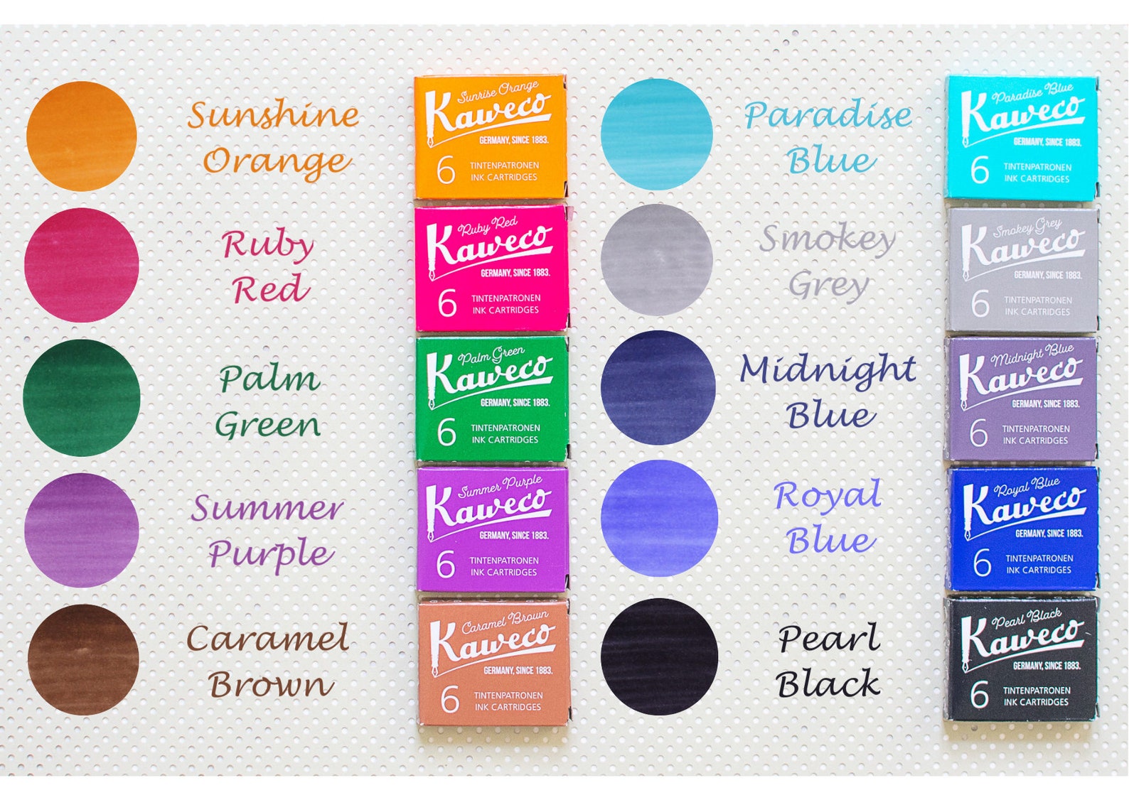 Kaweco Ink Kaweco Ink Cartridges Colored Ink Cartridges Etsy