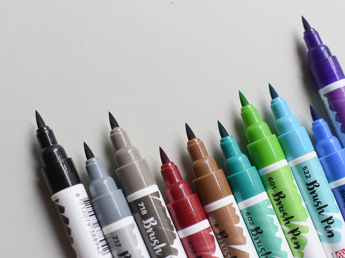 Handlettering Pens Ecoline Brush Pens Calligraphy Pens Etsy
