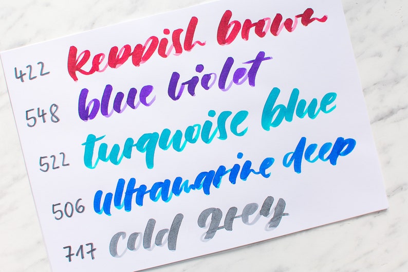 Handlettering Pens Ecoline Brush Pens Calligraphy Pens Etsy