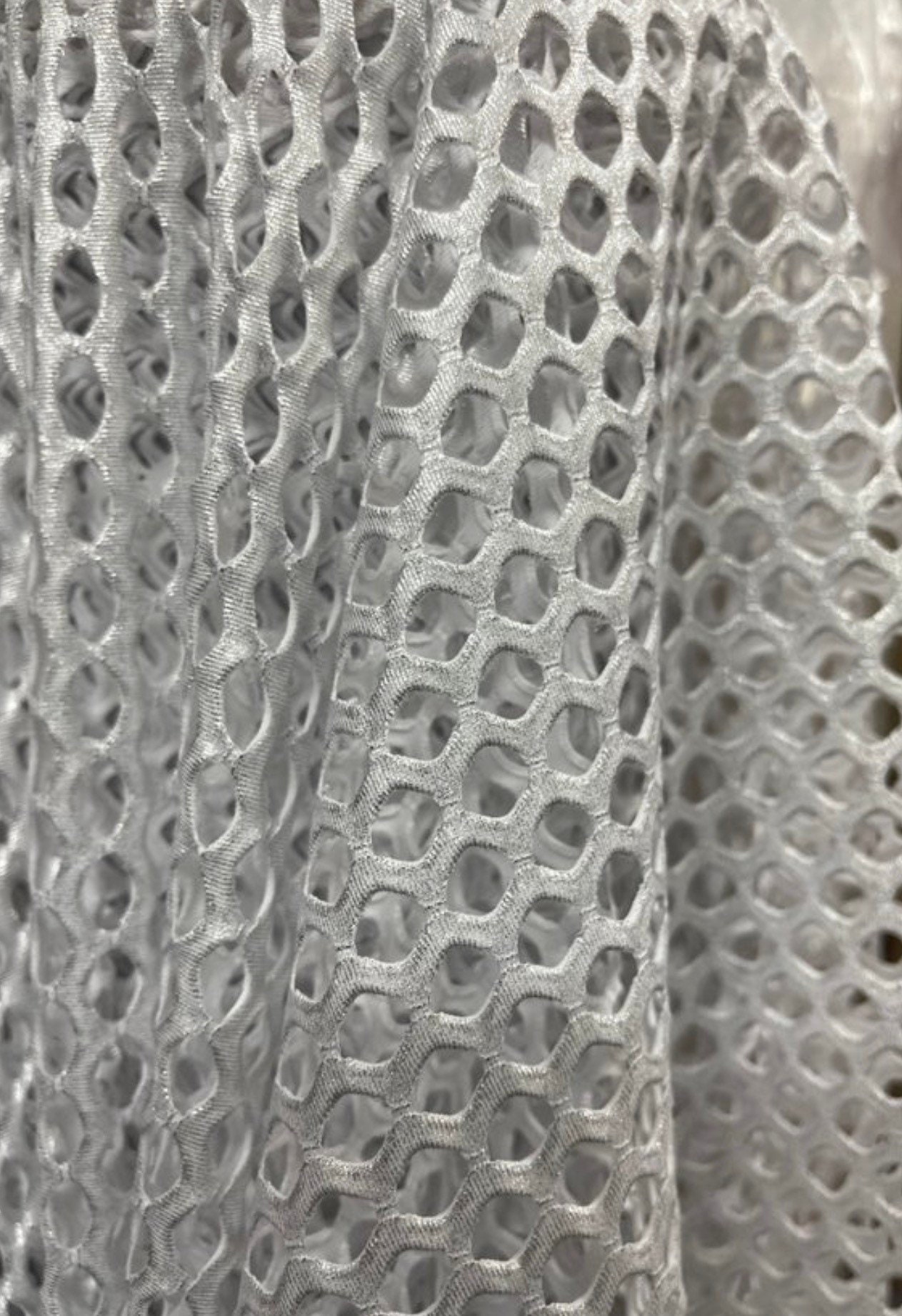 Fishnet With Metallic Lurex Nylon Spandex 4 Way Stretch 7colors