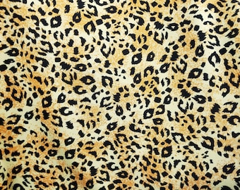 4 Way Stretch Leopard Animal Print Poly Spandex Fabric se vende cortado a medida