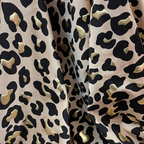 Leopard Print Four Way Stretch Spandex Fabric by the Yard - Etsy