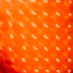 Bright Orange 3D Optical Tile Design on 4 Way Stretch Spandex Fabric, 60&quot; inch width, sold by the yard